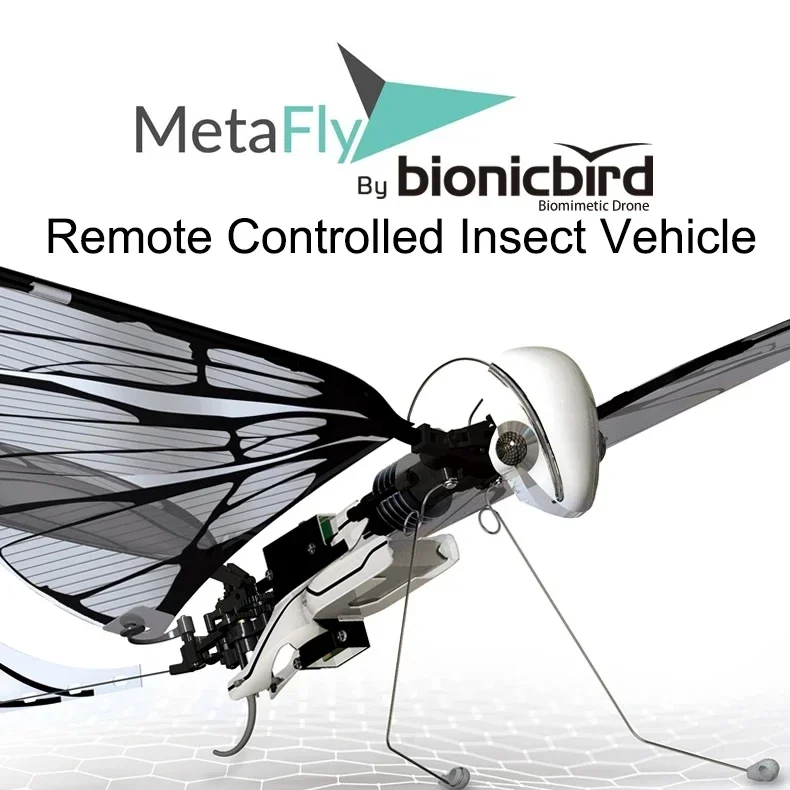 BionicBird MetaFly 스탠다드 키트 - 하이테크 전자 바이오미메틱 라디오 컨트롤 곤충 드론, 실내·실외 사용 가능