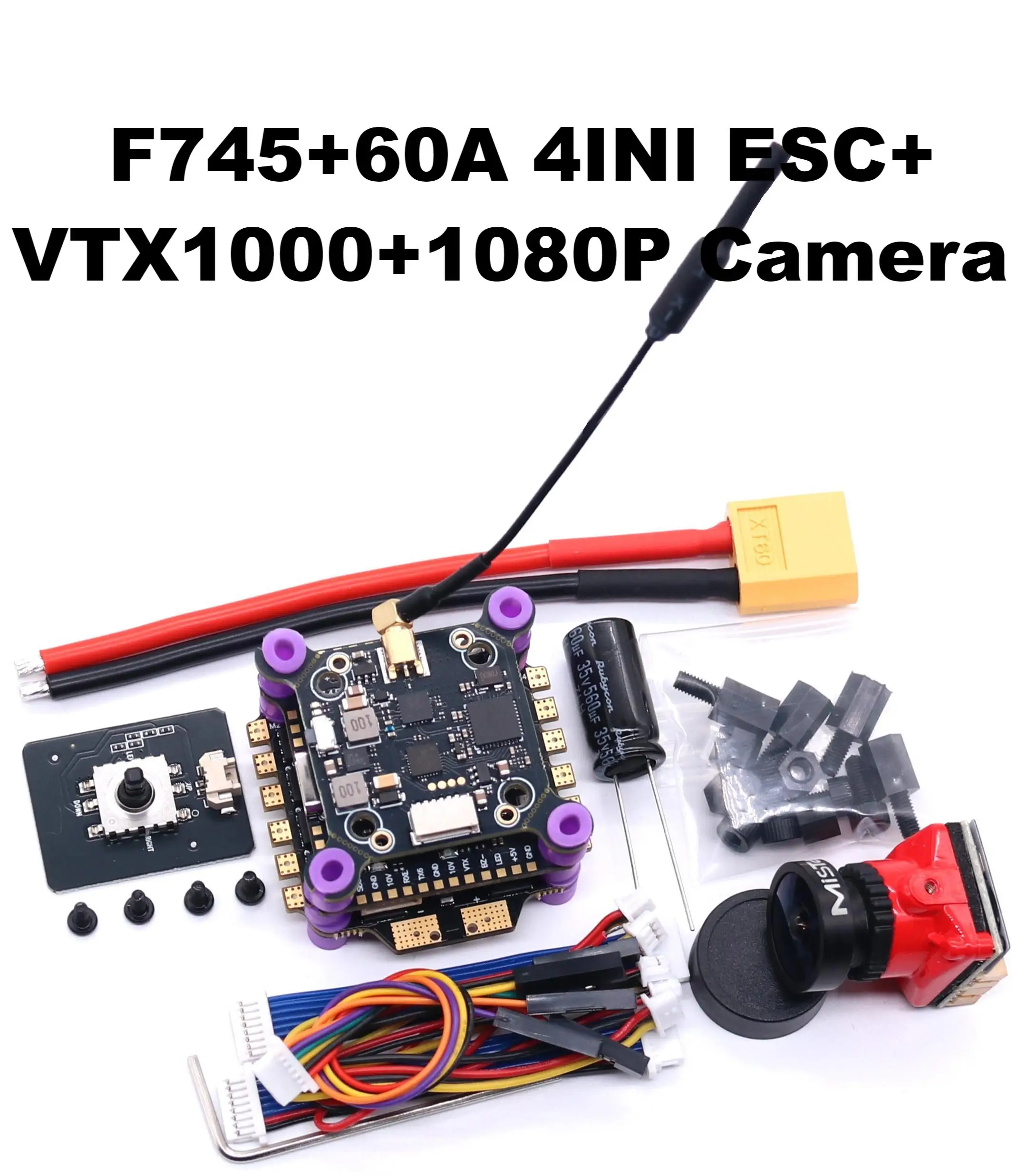 F722 F7/F745 V2 H743 비행 컨트롤 - 45A/60A 4-in-1 ESC, VTX1000 비디오 1080P 카메라, INAV Betaflight 비행 컨트롤러, RC 드론 FPV