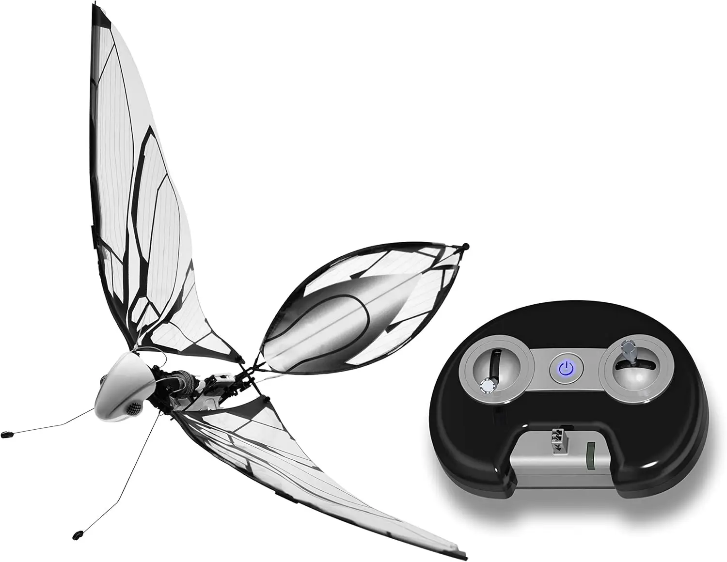 BionicBird MetaFly 스탠다드 키트 - 하이테크 전자 바이오미메틱 라디오 컨트롤 곤충 드론, 실내·실외 사용