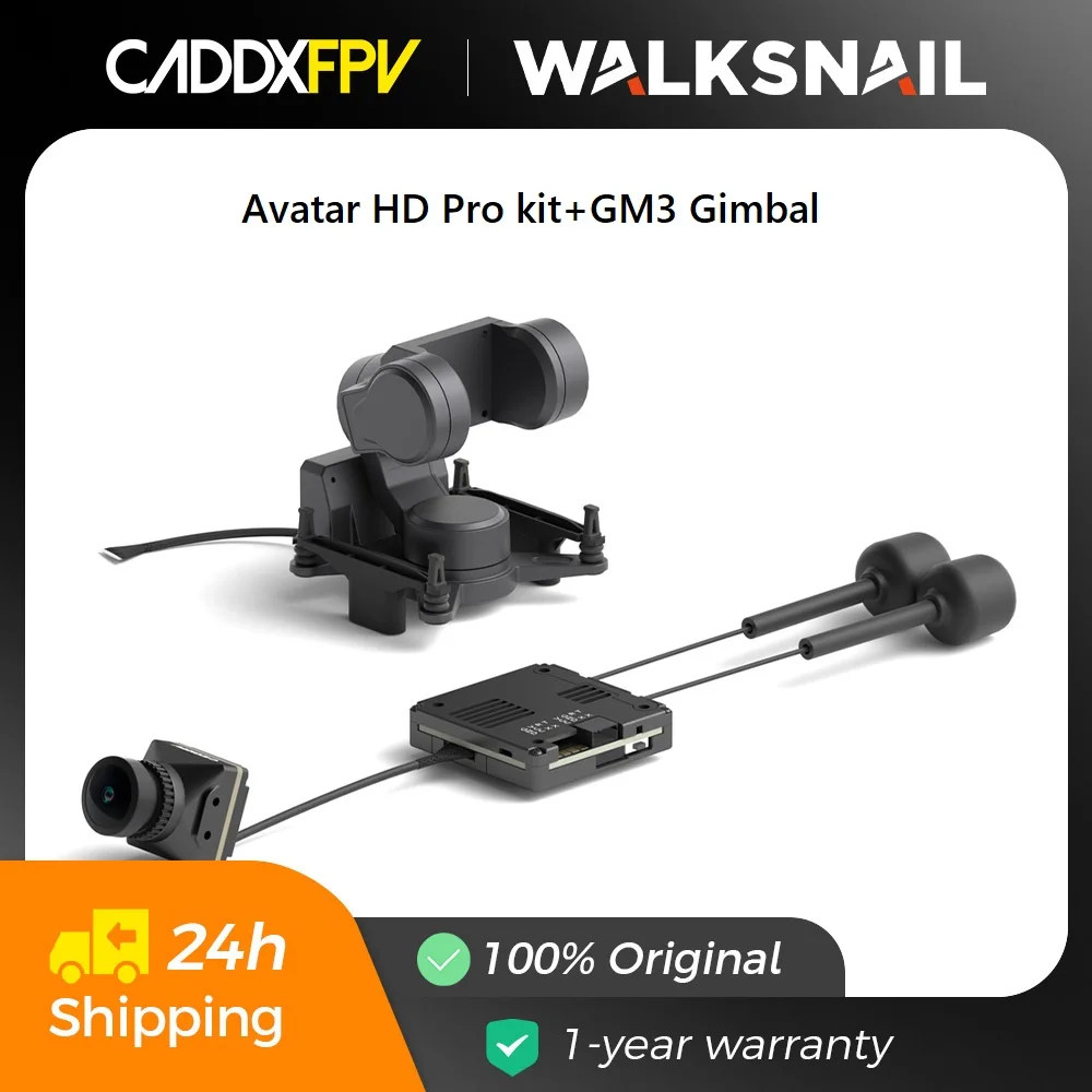 Caddx 카메라용 짐벌 GM1 GM2 GM3 - FPV 짐벌 헤드 트래킹, Walksnail Avatar HD Pro 키트 Gyroflow, RC FPV 드론·차량 부품