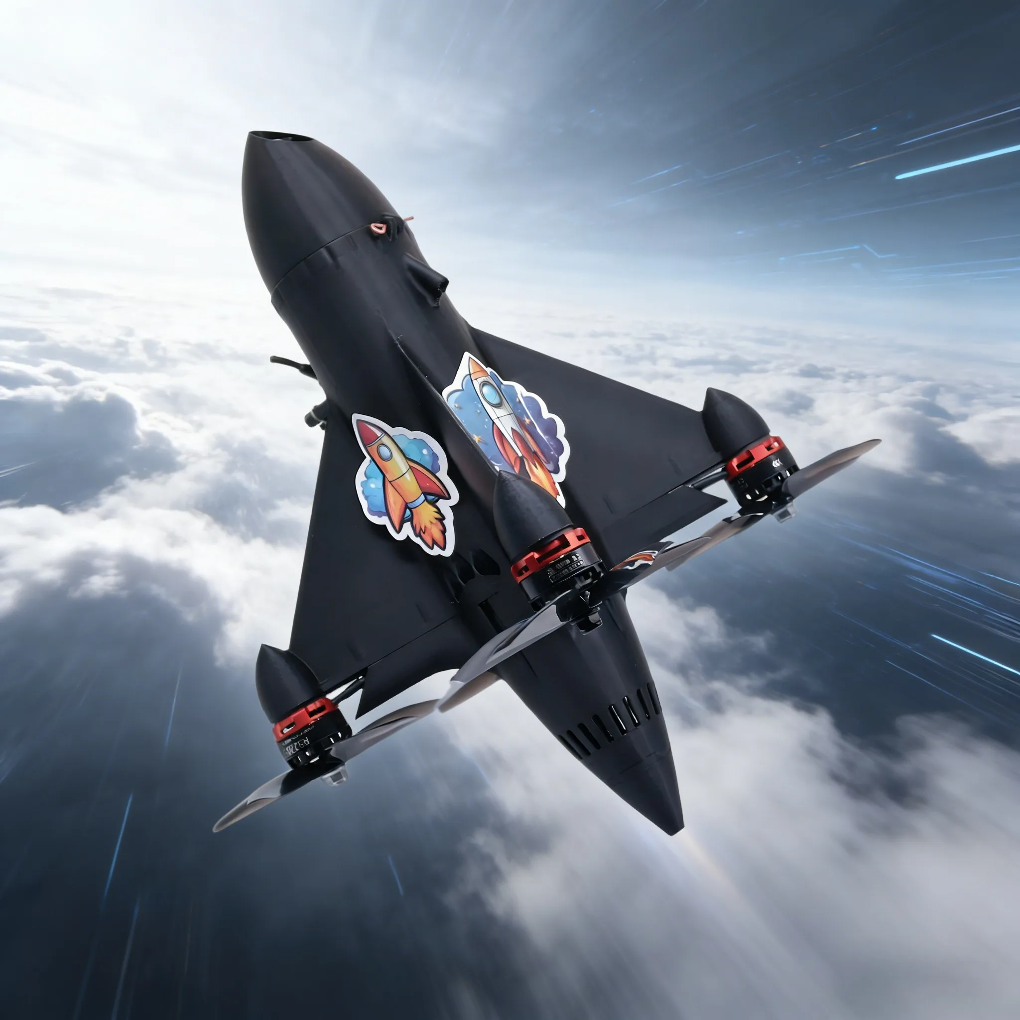 B-CUBE 로켓 5인치 FPV 프레임 키트 - 카본 파이버 레이싱 드론 쿼드콥터 프리스타일, INAV Betaflight F745 H743 PX4 비행 컨트롤