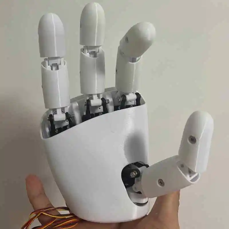 AmazingHand 8 자유도 로봇 핸드 - 3D 프린팅 메커니컬 핸드 (오른손/왼손), PWM 모터·Feetech 시리얼 모터, 프로그래밍 가능 로봇
