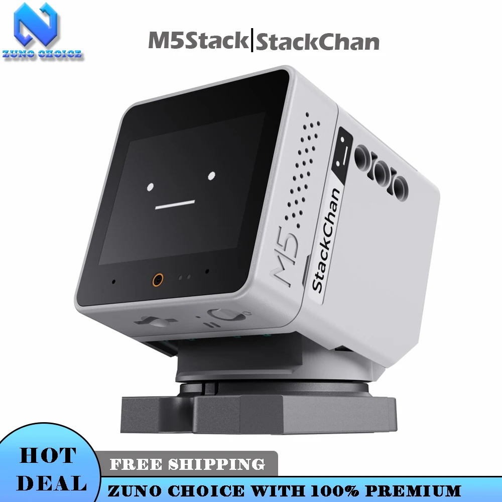 M5Stack StackChan AI 인텔리전트 데스크탑 로봇 - 2인치 스크린, CoreS3 ESP32-S3 개발 키트, 무선 Wi-Fi, 240MHz, 700mAh 스마트 로봇