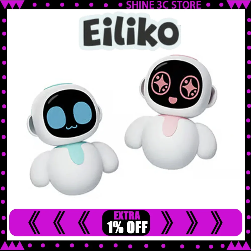 Eiliko 스마트 로봇 - 휴대용 감성 인터랙션 컴패니언 로봇, 미니 Eilik AI 챗 로봇, 긴 배터리 수명, 어린이·커플 선물